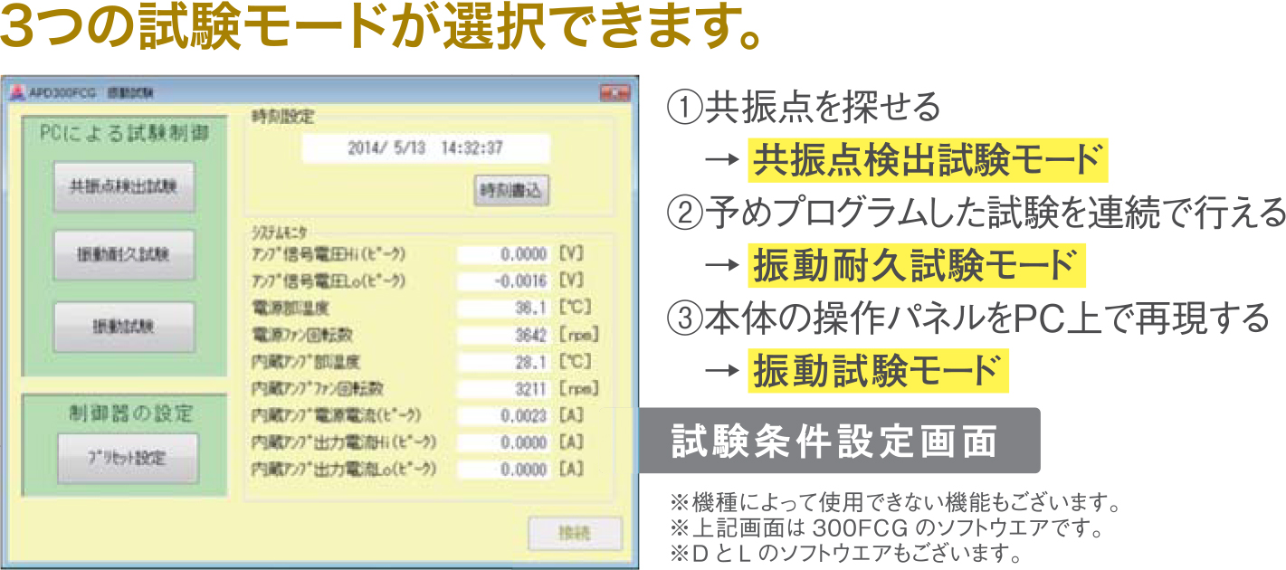 3つのモードが選択できます